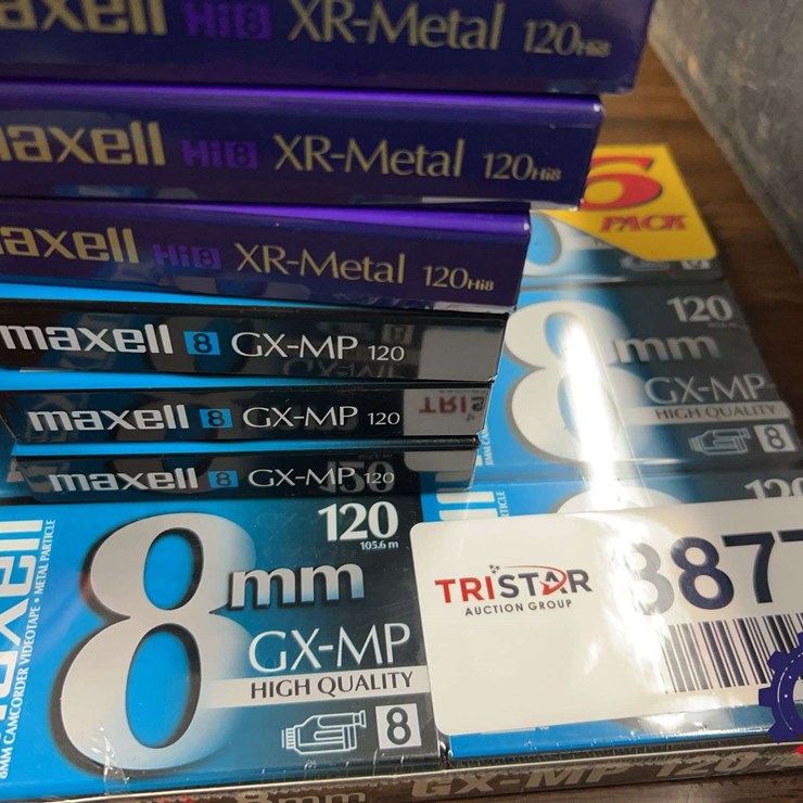 Maxell Hi8 XR-Metal and 8mm GX-MP Camcorder Tapes Assortment