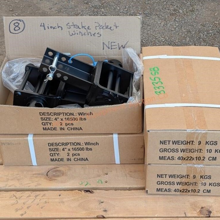 ~8- 4" Stake Pocket Winches