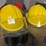 two-bullard-e830-fire-helmets-with-face-shields-and-goggles-image-1