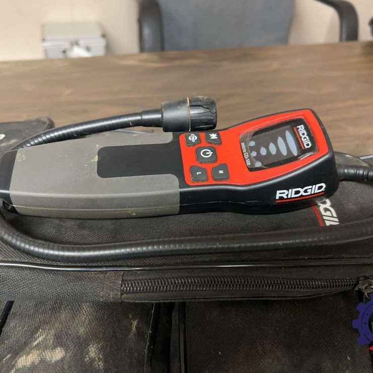 Lot of 5 Ridgid Micro CD-100 Gas Leak Detectors with Carrying Cases