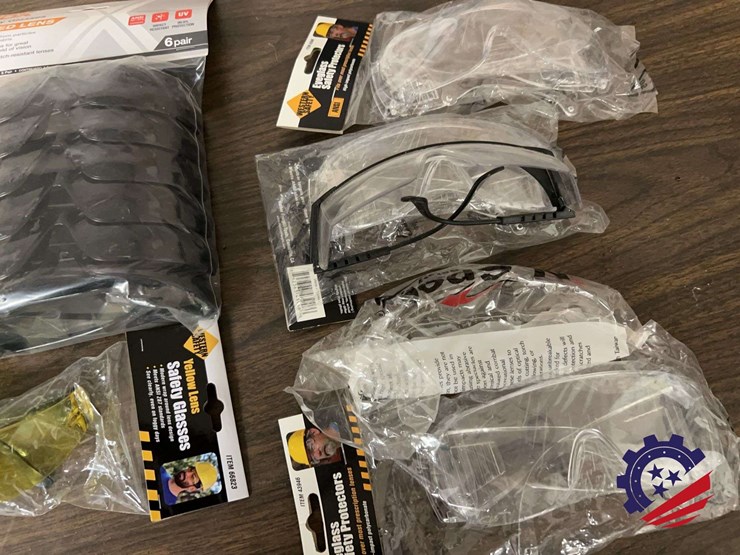 mixed-lot-of-safety-glasses,-smoke,-yellow,-and-clear-lenses-image-2
