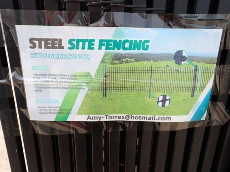unused-qty-of-(30)-iron-fencing---4-rail-image-5