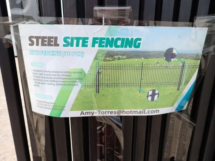 unused-qty-of-(30)-iron-fencing---4-rail-image-5