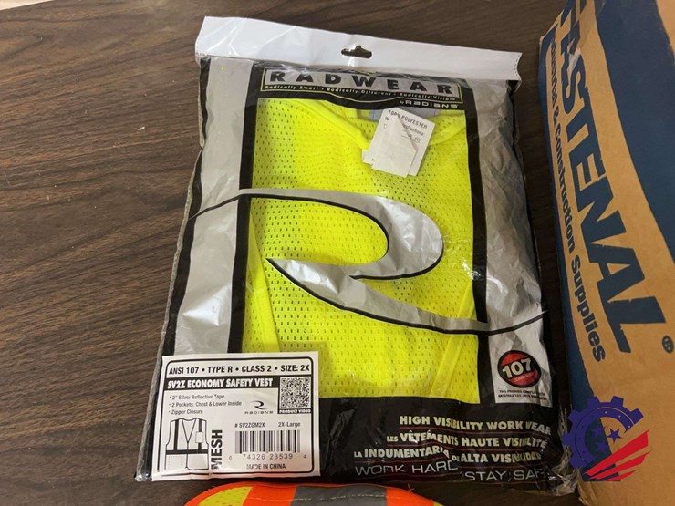 lot-of-9-high-visibility-safety-vests,-radwear-sv2zgm2x,-class-2,-large/2xl-image-3