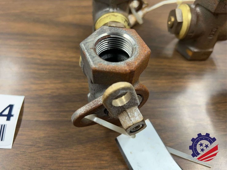 lot-of-5-brass-gas-meter-valves,-3/4"-npt-image-3
