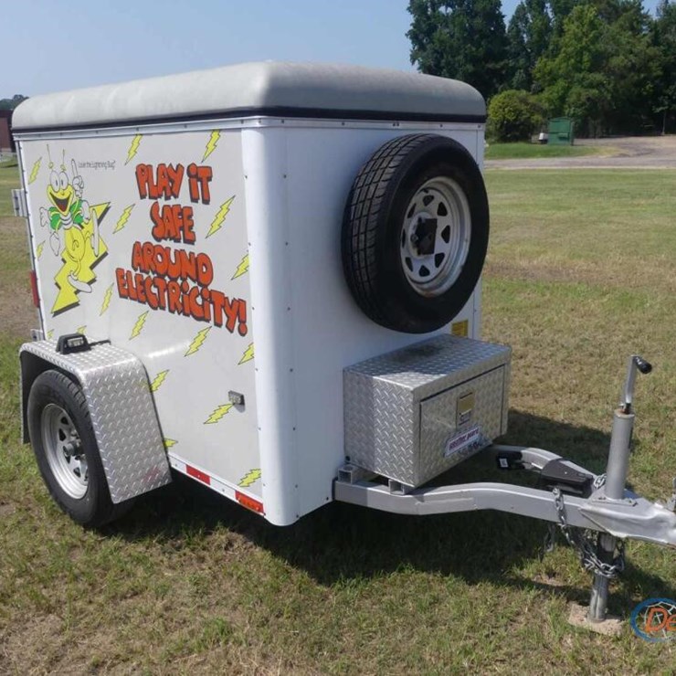 2009 4X6 ENCLOSED TRAILER S/A, REAR SWING DOOR