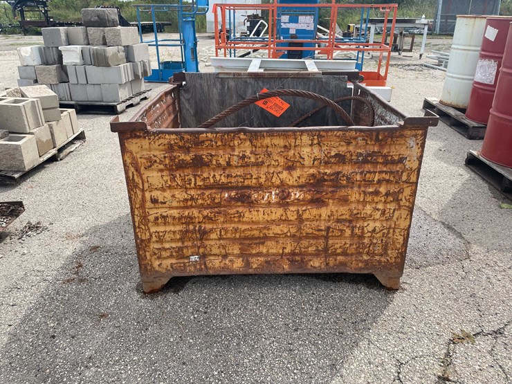 #10629-•-metal-bin-with-scrap-metal-pieces-image-2