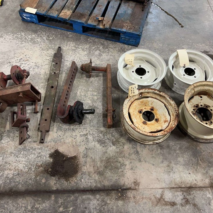 (4) Rims and Implement Wheel Mounts