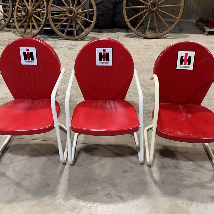 (3) International Harvester Chairs