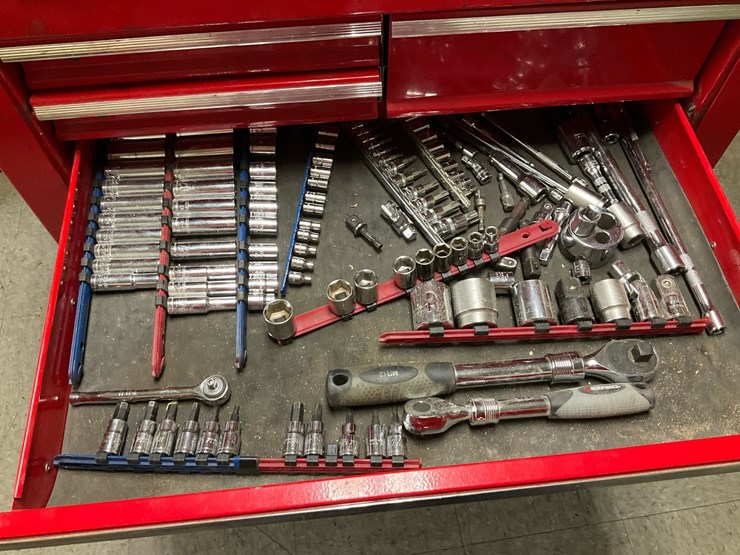 #111-•-us-general-pro-5-drawer-rolling-service-cart-&-assorted-mechanics-hand-tools-image-10