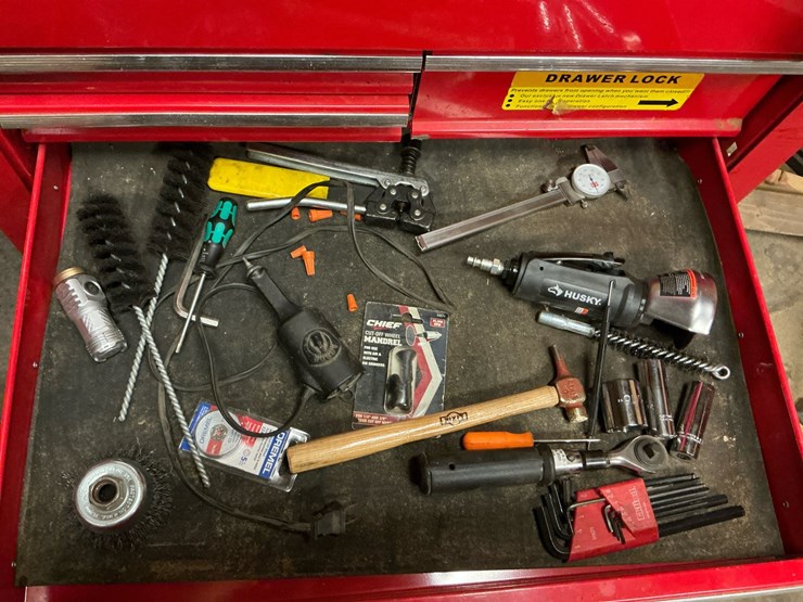 #108-•-us-general-pro-5-drawer-rolling-tool-cart-&-assorted-shop-tools-image-11