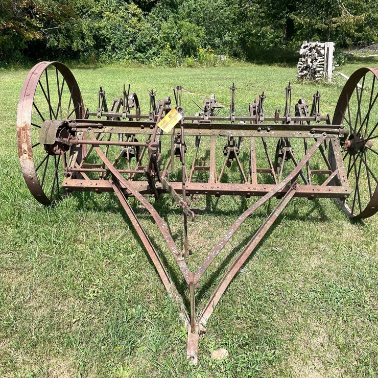 #1646 • Antique Horse Drawn Field Cultivator