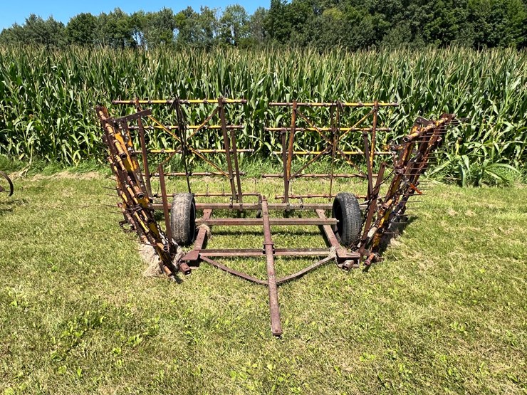 #5694-•-spring-tooth-drag-on-transportation-cart-image-1
