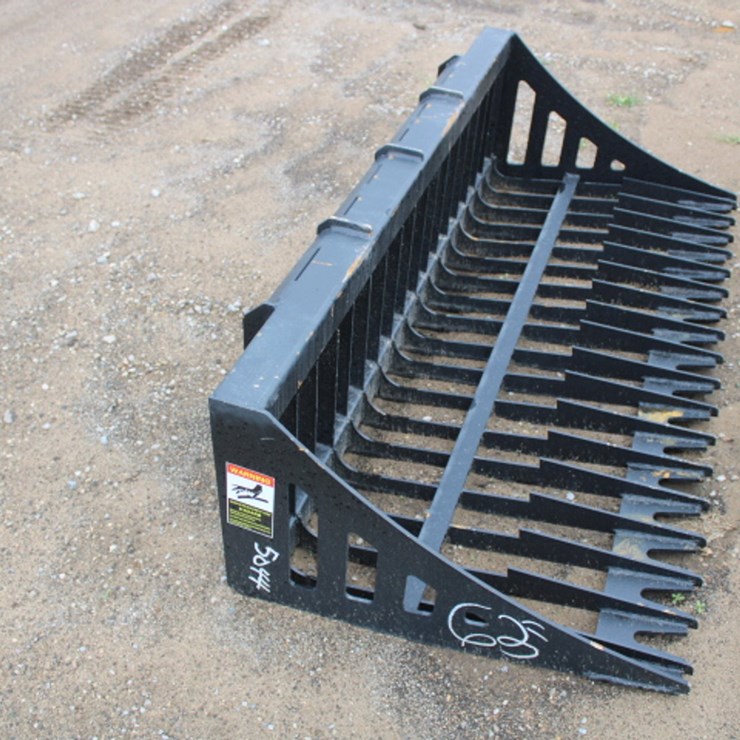 #5044 • 63'' skid steer rock bucket