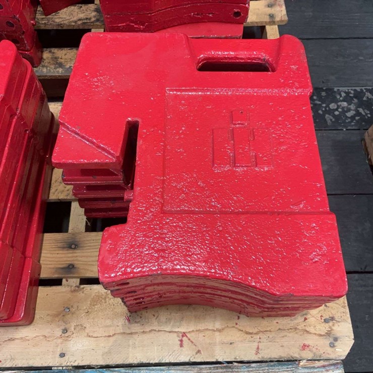 (5) International Harvester 100lbs. Small Handle Suitcase Weights