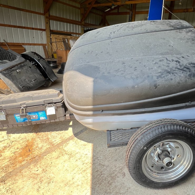 #5672 • Motorcycle Tow Behind Storage Trailer