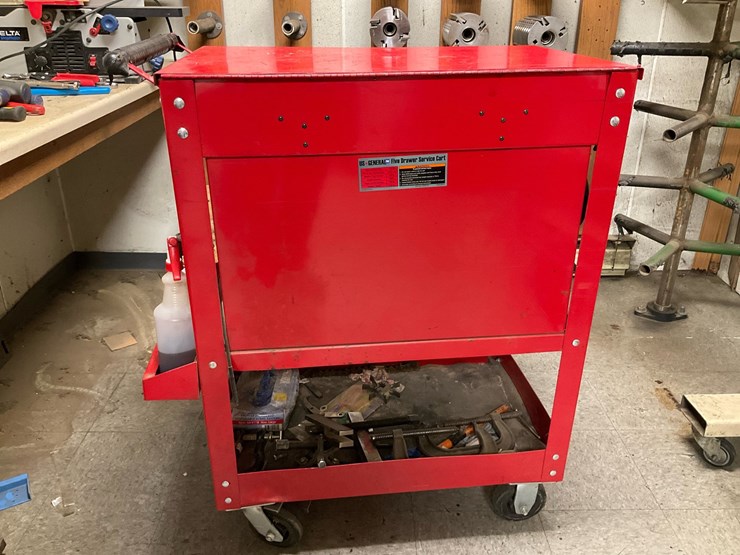 #111-•-us-general-pro-5-drawer-rolling-service-cart-&-assorted-mechanics-hand-tools-image-3