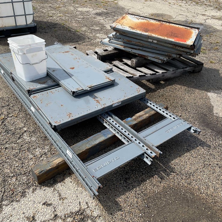 #10532 • Metal Shelving Unit