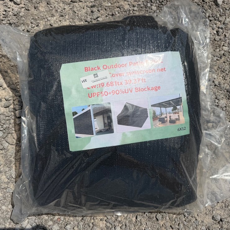 #618 • BLACK OUTDOOR PATIO FABRIC