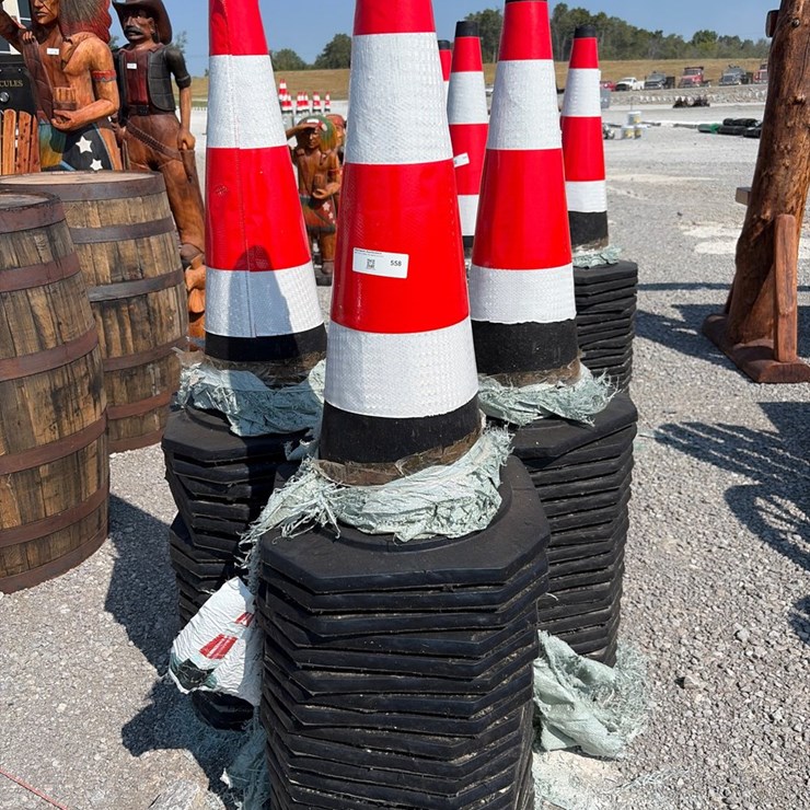 #373 • LOT OF (60) 27” SAFETY CONES