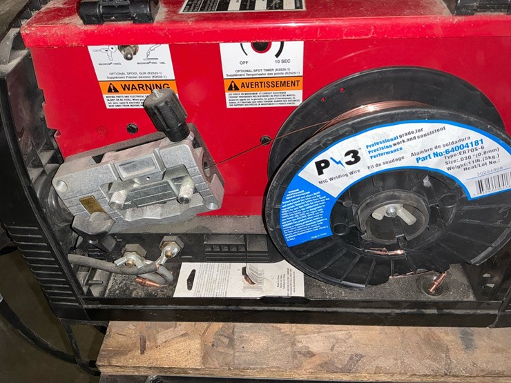 #119-•-lincoln-electric-power-mig-180-dual-welder-with-cart-&-accessories-image-7