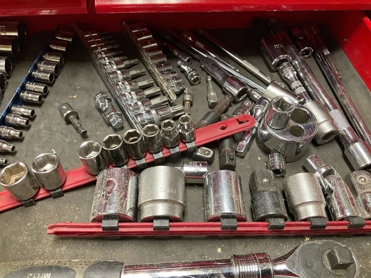 #111-•-us-general-pro-5-drawer-rolling-service-cart-&-assorted-mechanics-hand-tools-image-12
