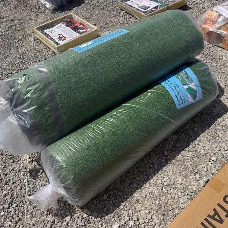 #616 • LOT OF (3) ROLLS OF ARTIFICAL GRASS