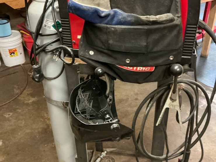 #119-•-lincoln-electric-power-mig-180-dual-welder-with-cart-&-accessories-image-3