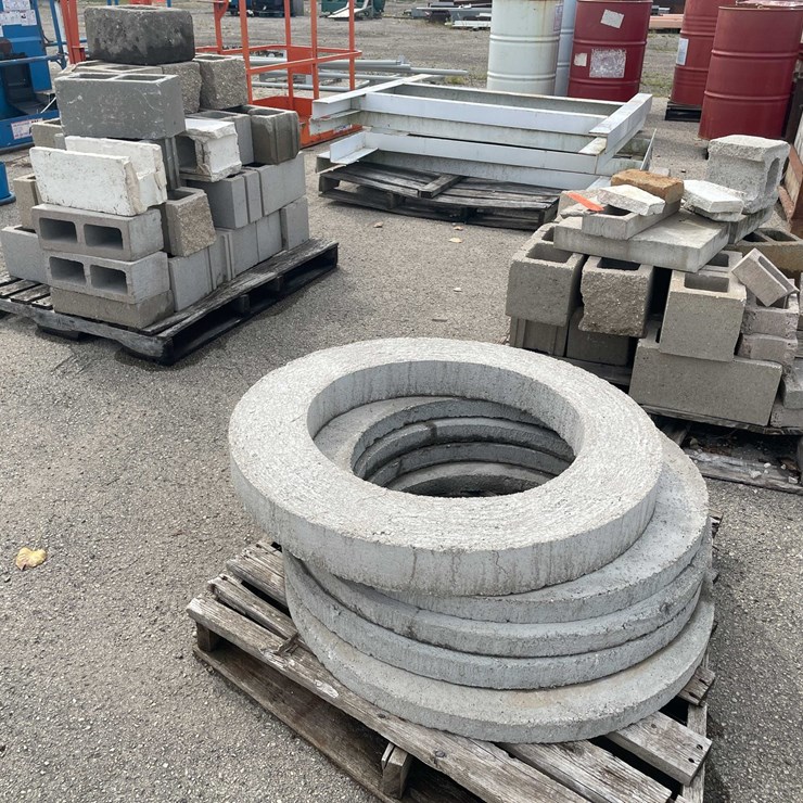 #10626 • (3) Pallets of Concrete Pieces