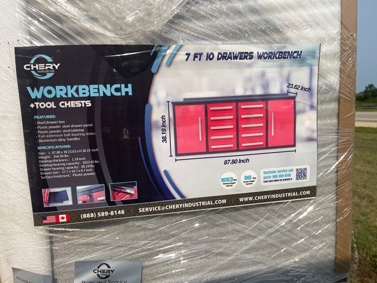 #2499-•-new-york-industrial-7'-(10)-drawer-workbench-image-2