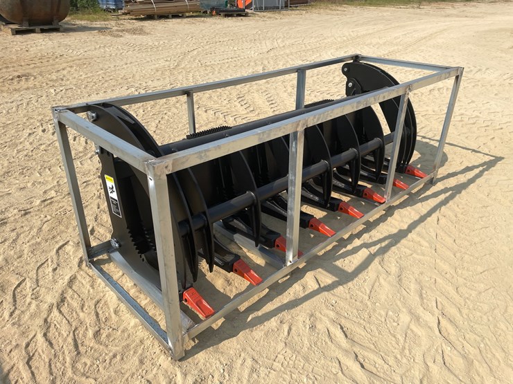 #2513-•-greatbear-skid-steer-mount-heavy-grass-fork-grapple-image-3