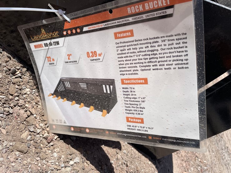 #2412-•-unused-2026-landhonor-skid-steer-rock-bucket-attachment-image-10