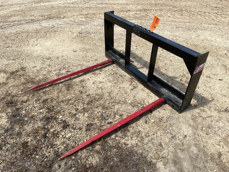 #2229-•-new-kivel-dual-prong-skid-steer-bale-spear-attachment-image-1