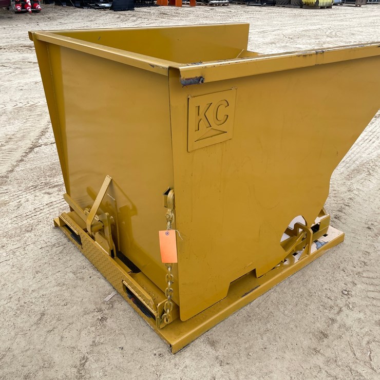 #2543 • New KC Self Dumping Hopper With Fork Pockets