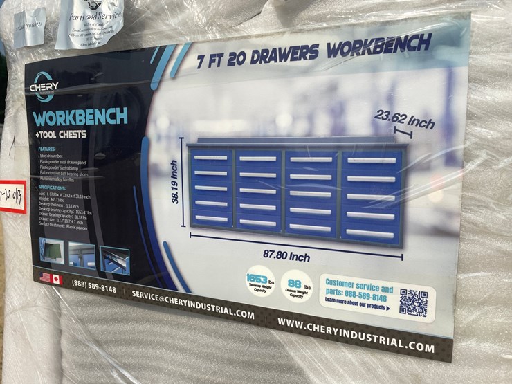 #2497-•-new-york-industrial-7'-(20)-drawer-workbench-image-2