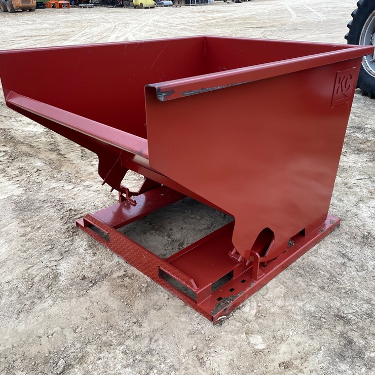 #2549 • New KC Self Dumping Hopper With Fork Pockets