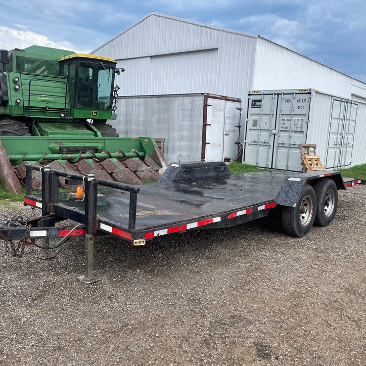 #2370 • 20' Flatbed Trailer (No Title)