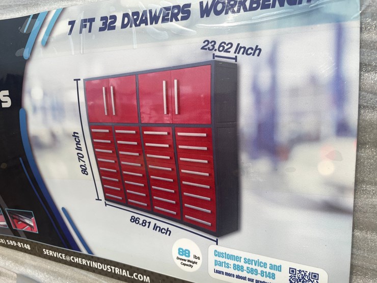 #2501-•-new-york-industrial-7'-(32)-drawer-workbench-image-9