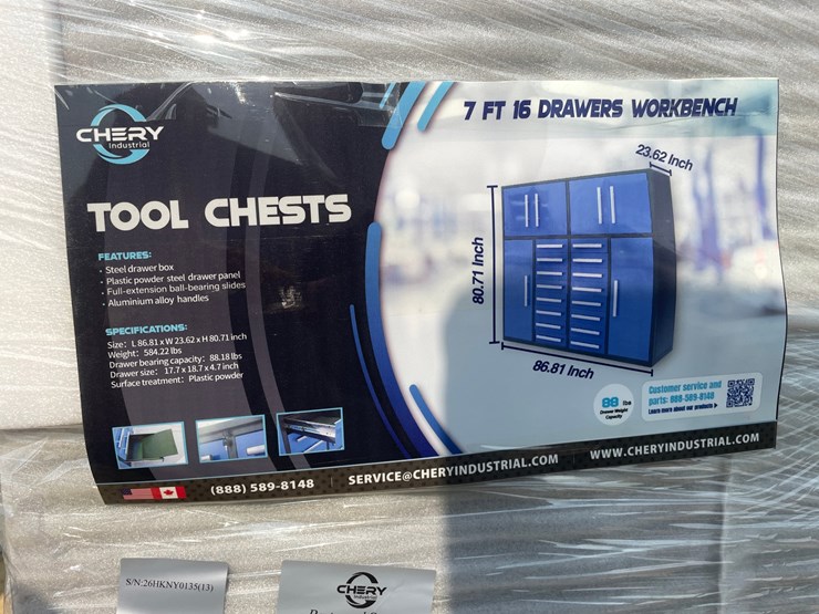 #2500-•-new-york-industrial-7'-(16)-drawer-workbench-image-2
