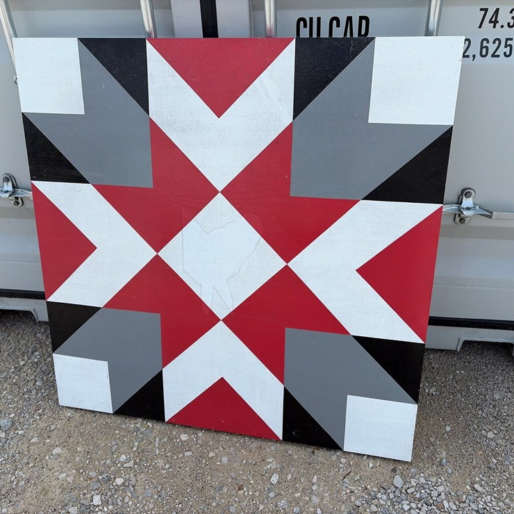 #8 • 4’ x 4’ Wooden Quilt Pattern Sign