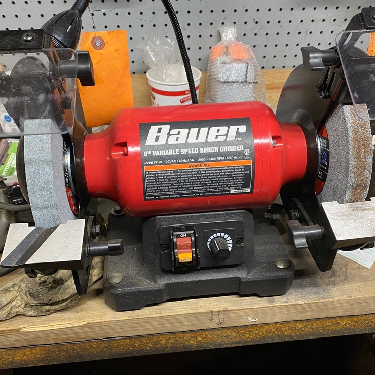 #6262 • Bauer Variable Speed Dual Bench Grinder
