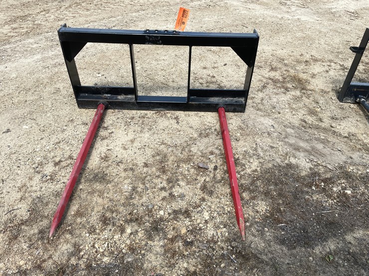 #2229-•-new-kivel-dual-prong-skid-steer-bale-spear-attachment-image-2