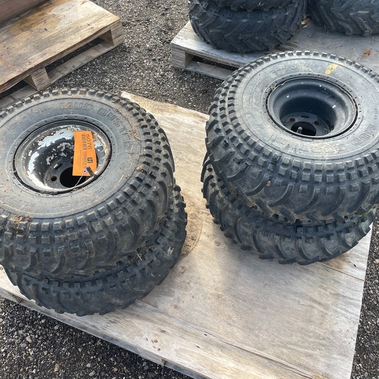 #5076 • (4) Mud Buster ATV Tires