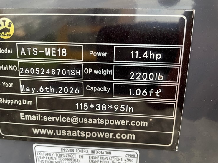 #2964-•-2026-ats-power-me18-mini-excavator-image-14