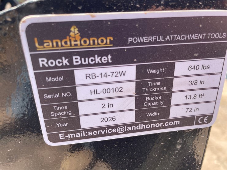 #2413-•-unused-2026-landhonor-skid-steer-rock-bucket-attachment-image-8