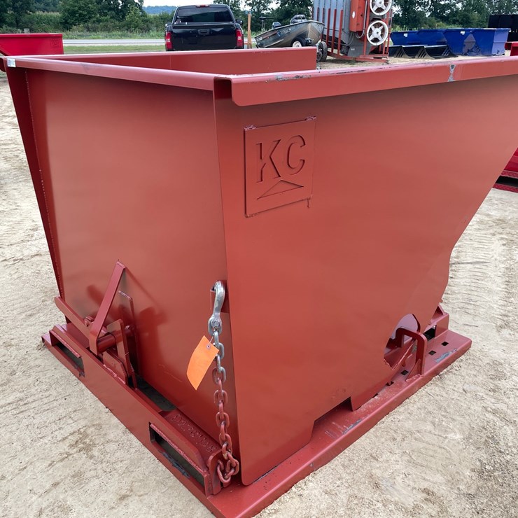 #2544 • New KC Self Dumping Hopper With Fork Pockets