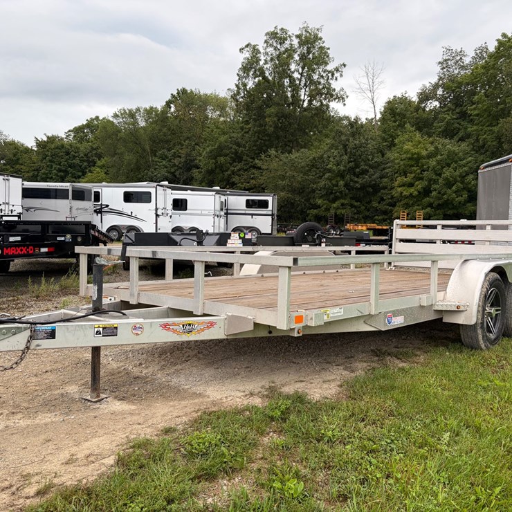 #718 • 2023 H&H Aluminum Utility Tandem Axle Trailer (Has WI Title)(Helenville, WI)