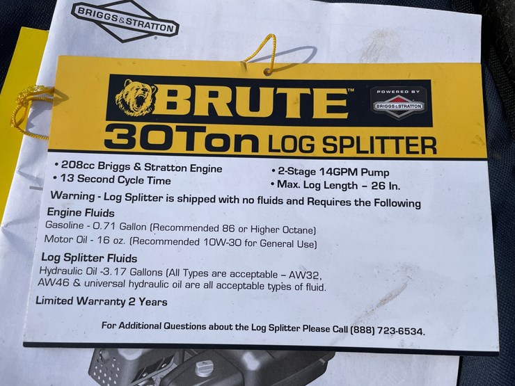 #6217-•-brute-ytl-014-441-gas-powered-towable-log-splitter-image-20