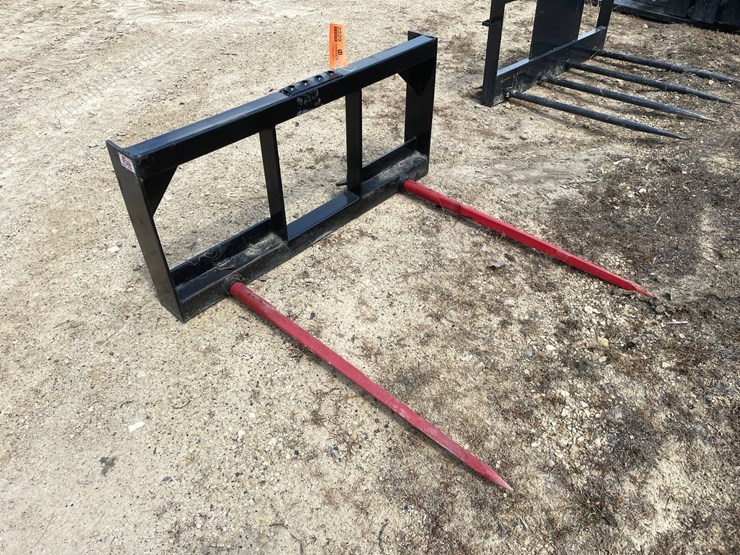 #2229-•-new-kivel-dual-prong-skid-steer-bale-spear-attachment-image-3