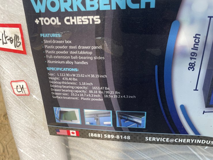 #2504-•-new-york-industrial-10'-(15)-drawer-workbench-image-10
